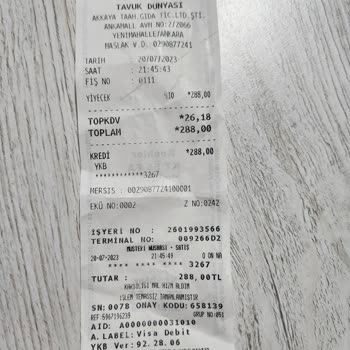 Ankamall Tavuk Dünyası Çürük Sebze Ve Yanık Tavuk