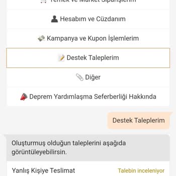 Trendyol Tarafıma Teslim Edilmeyen Kargo
