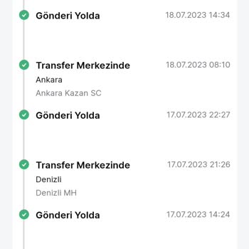 Trendyol Express Kargomu Sürekli Transfer Yapıyor