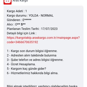 Aras Kargoda Kargom Kayıp Olmuş