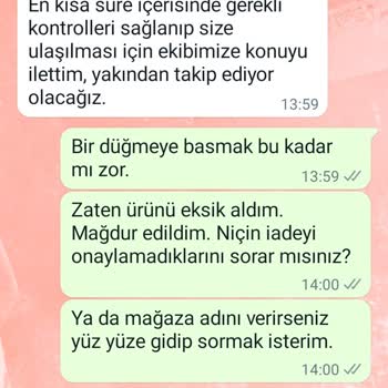 A101 Kapıda Eksik Teslimat Üstelik Para İadesi De Yok.