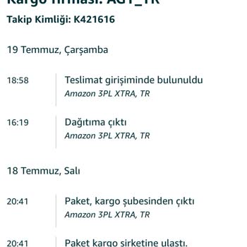 AGT Kurye (aynigunteslim.com) AGT İle Yaşanan Teslimat Sorunu