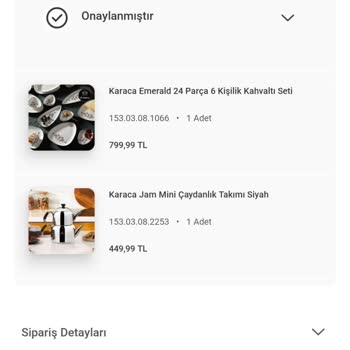 Karaca Züccaciye Siparişi İptal Ediyor Ödeme İadesini Yapmıyor