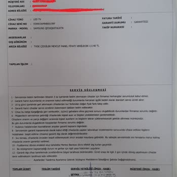 Samsung QE50Q60TAU Çizgili - Bozuk Ekran