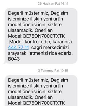 Samsung Söylediğini Yapmayan Firmadır, Sıfır TV Bozuk, Değişim Farklı