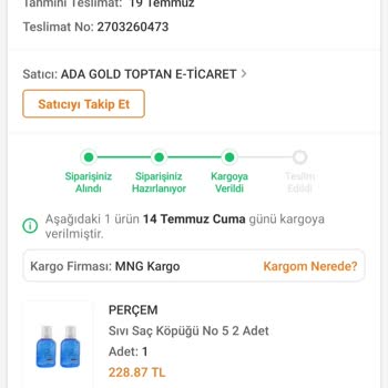 MNG Kargo Teslim Edilmeyen Kargo