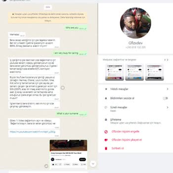 WhatsApp Tan Gelen Yabancı Numara Aramaları