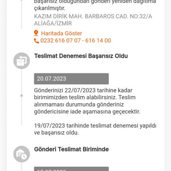 MNG Kargo Aliağa Kargomu Getirmiyor