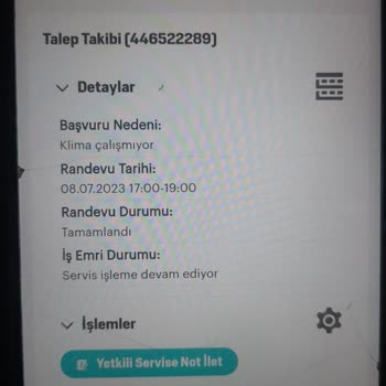 Arçelik Klima Arızası Ve Sorunun Giderilmemesi.