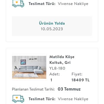 Vivense'den Düğün Paketi İçin Beklediğim Ürünler Gelmedi