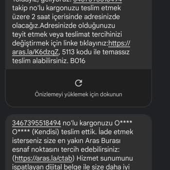 Aras Kargo Kargom Kayıp Bana Teslim Etmişler Ama Benim Haberim Yok