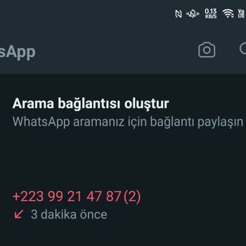 WhatsApp Yurt Dışından Gelen Bilinmeyen Arama Ve Mesajlar