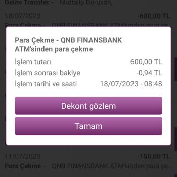 QNB Finansbank Enpara ATM Para Sıkışması