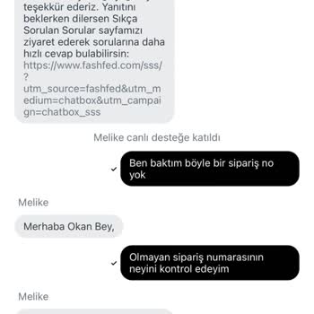 Fashfed Üzerinden Alınan Ürünlerin Elime Ulaşmaması