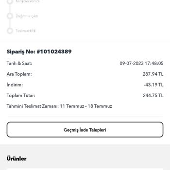 Modanisa Siparişin Tedariğinin Çok Gecikmesi