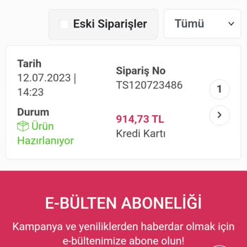 KozmeVit Ürün Kargoya Verilmedi