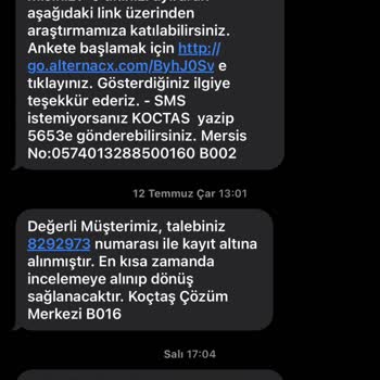 Koçtaş Kostas Kalitesizliği Mağduriyet