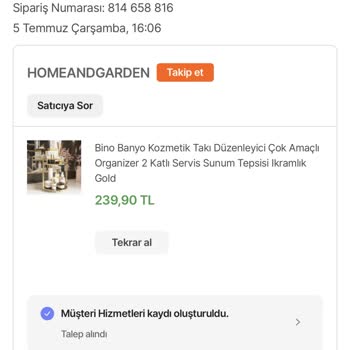 Hepsiburada Ücret İadesi İstiyorum