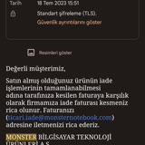 Monster Notebook Bitmek Bilmeyen İade Süreci