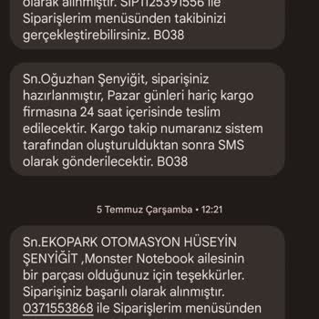 Monster Notebook Bitmek Bilmeyen İade Süreci