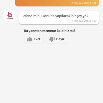 Billhom Ütü Masası Garanti Sorunu