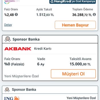 Akbank Taksitli Nakit Avans Vermiyor