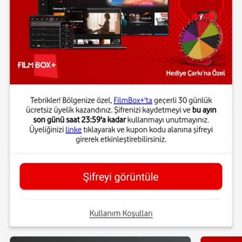 Vodafone Çark Vodafone Hediye Çarkı