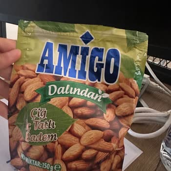 Şok Market Amigo Marka Çiğ Badem Bayat