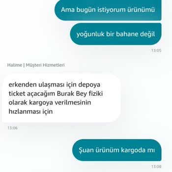 Amazon'un Kargoya Verildi Gibi Gösterip Depodan Çıkmayan Ürünüm