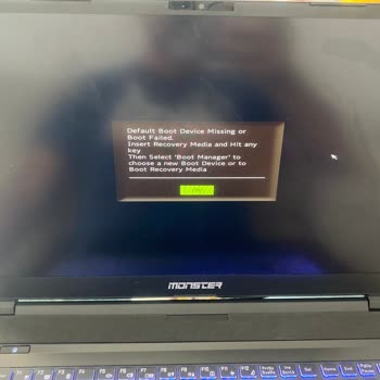 Monster A7 V13.1 'default Boot Device İs Missing Or Boot Failed Sorunu