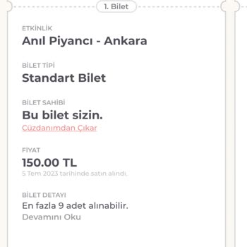 Biletino İptal Olan Konserin İadesi Hala Yapılmadı