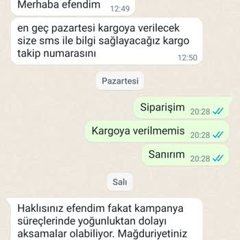 Arya Gross 11 Gündür Sipariş Paketleme - Kargolama Yapılmadı Ve Oyalıyorlar
