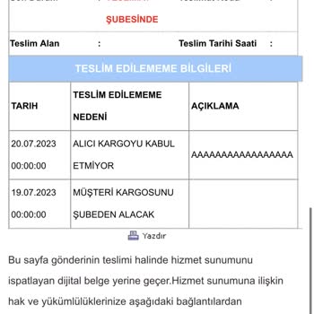Aras Kargo Kargomu Dağıtıma Çıkarmıyor