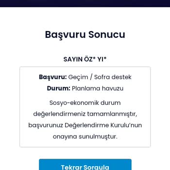İBB - İstanbul Büyükşehir Belediyesi Sedef Yardım Başvurusu
