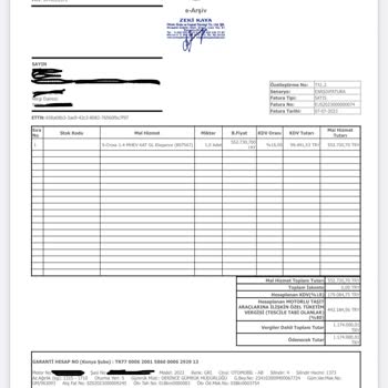 Zeki Kaya Otomotiv Eksik Fatura Kesilmesi Zeki Kaya Konya