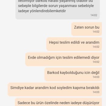 Trendyol Bilgi Verilmeden İadeye Düşürüldü