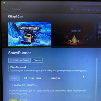 Geforce Now'da Snowrunner Oyunu Sorunu