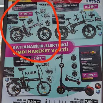 BİM Katlanır Elektrik Bisiklette Fiyat Oyunu Geri Çek Zamlı Sat