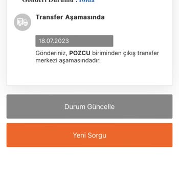 MNG Kargo Kargom Hala Transfer Aşamasında