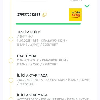 PTT Kargo Ppt Kargomu Başkasına Vermiş