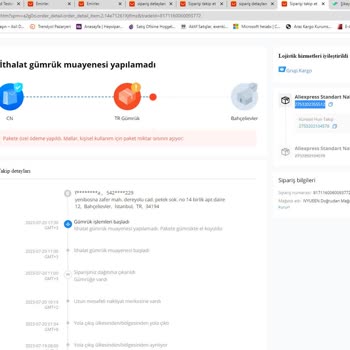 Sinotrans Makzume Lojistik Vergisini Ödediğim Ürüne El Koydu