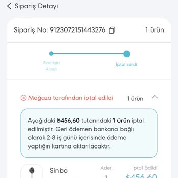 A101 Kapıda Satın Alınan Ürün İptali
