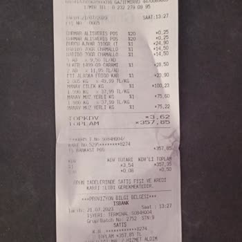 Gürmar AVM Fişteki Fiyatlar Birbirini Tutmuyor!