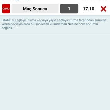 Nesine Maç Bilgisi Yanlış
