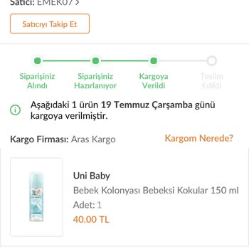 Yeter Artık Aras Kargo Şikayet