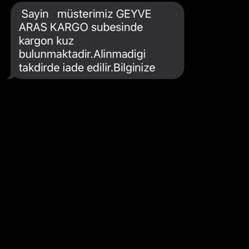 Yeter Artık Aras Kargo Şikayet