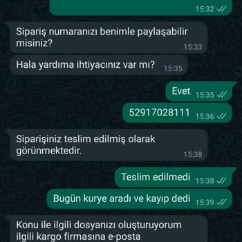 Kargoist Kayıp Siparişimin Belirsizliği Ve Zara'nın İlgisizliği