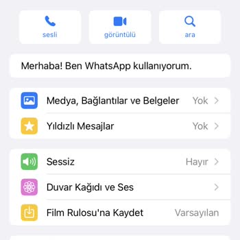 WhatsApp İşletme Hesabından Gelen Mesaj