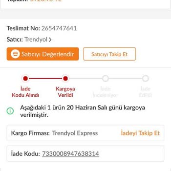Trendyol Kusurlu Ürün İademi Gerçekleştirmiyor
