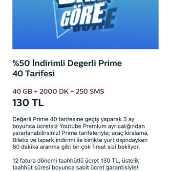 Türk Telekom Tam Bana Göre %50 İndirim